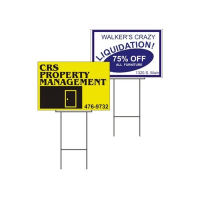 Corrugated Plastic Signs (18" x 24")