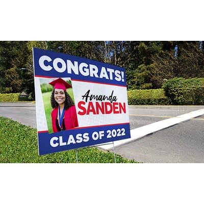 18" x 12" Corrugated Plastic Sign - Full Color UV Print