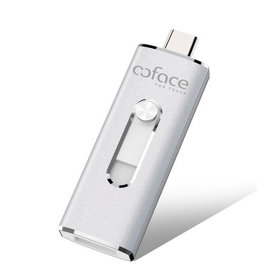 Metal Dual USB and Type-C OTG Drive - Expand Storage on Computer, Mobile Devices, Android 16GB-128GB